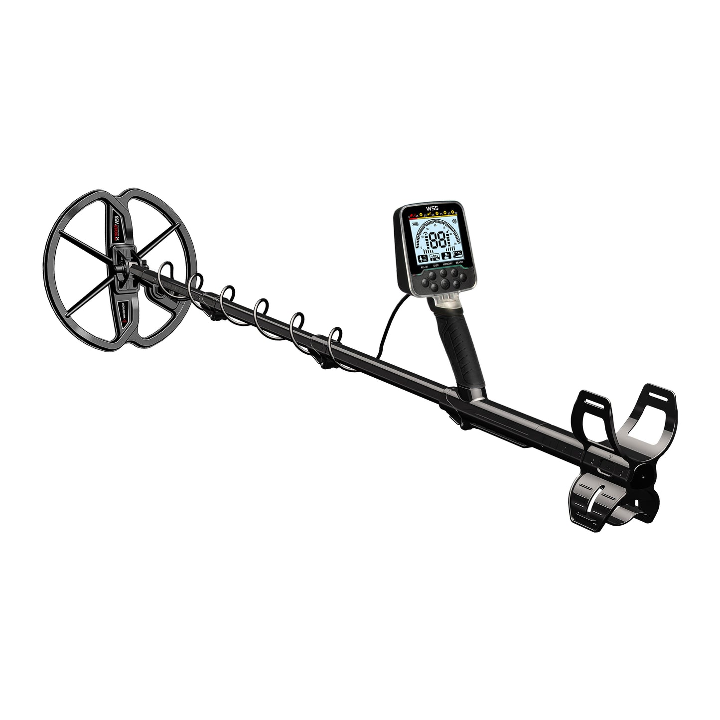 OKESAM W55 Fully Waterproof Metal Detector, IP68, 11 Inches Coil