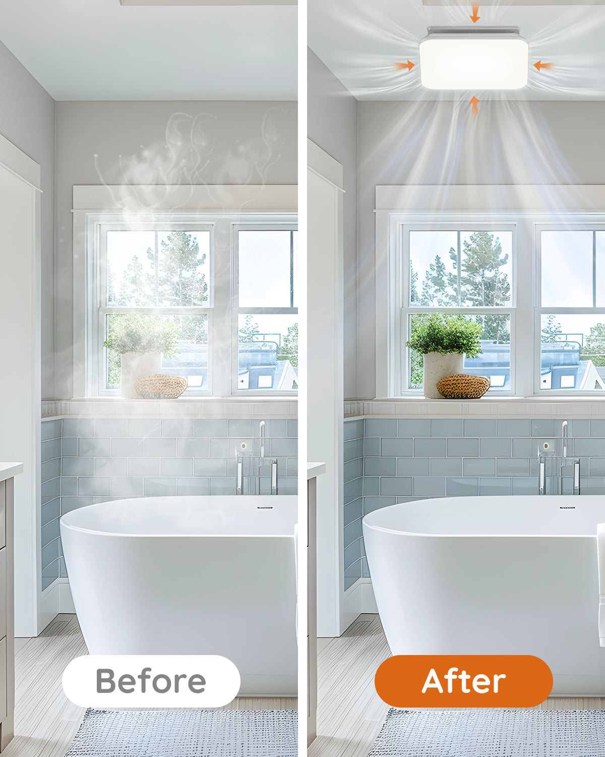 Bathroom Exhaust Fan with Light